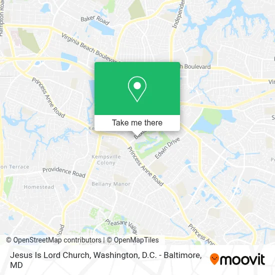 Jesus Is Lord Church map