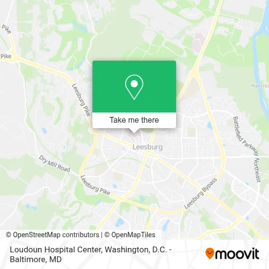 Loudoun Hospital Center map