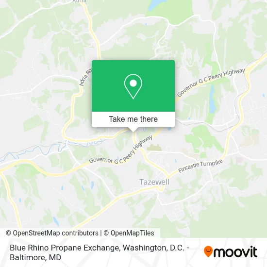 Blue Rhino Propane Exchange map