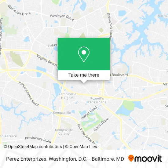 Perez Enterprizes map