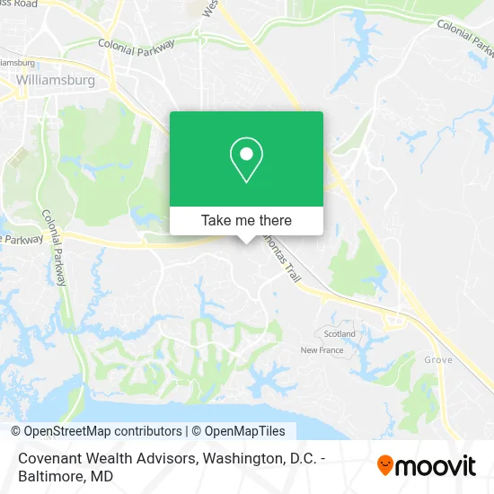 Covenant Wealth Advisors map