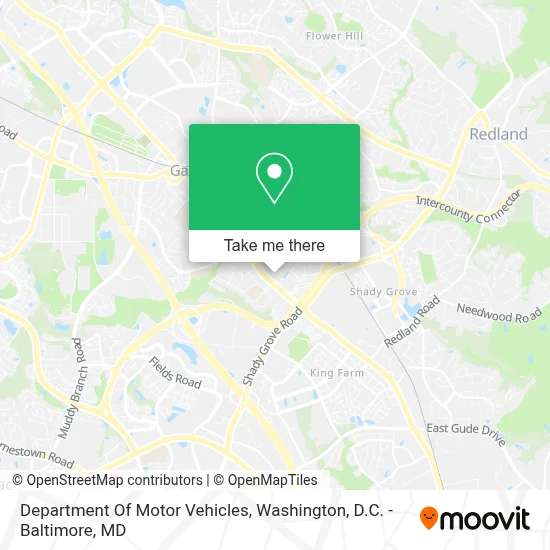 Department Of Motor Vehicles map
