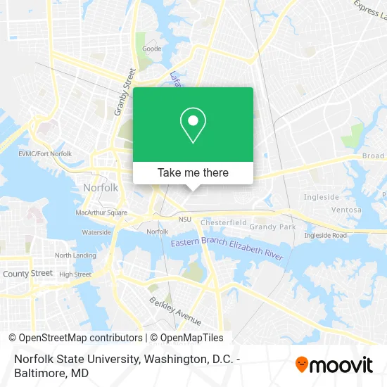 Norfolk State University map