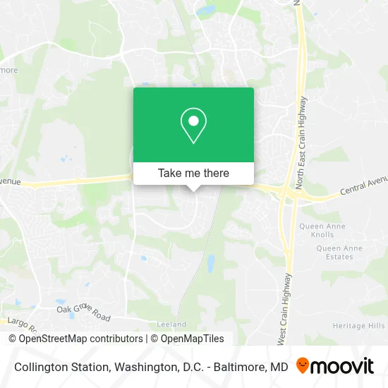 Collington Station map