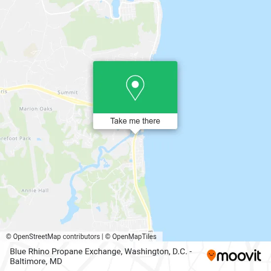 Blue Rhino Propane Exchange map