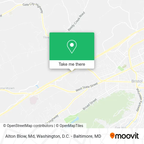 Alton Blow, Md map