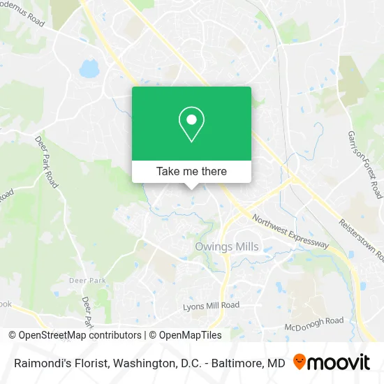 Raimondi's Florist map
