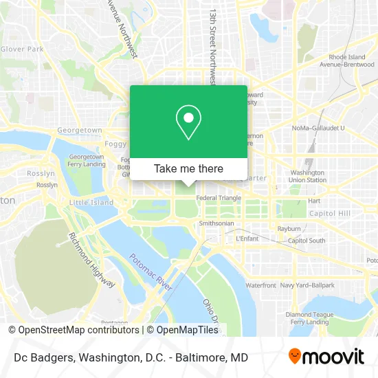 Dc Badgers map