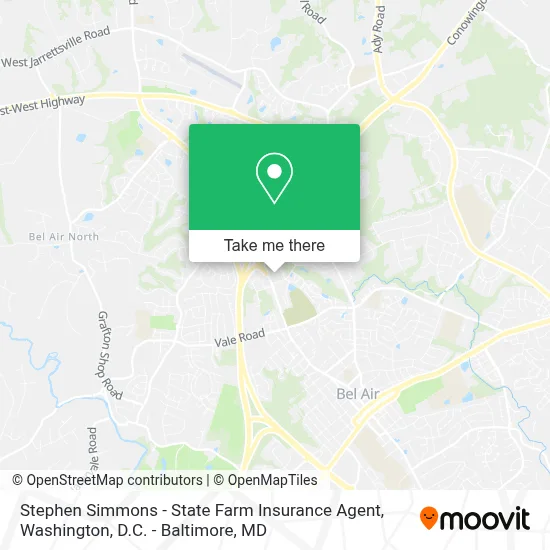 Stephen Simmons - State Farm Insurance Agent map