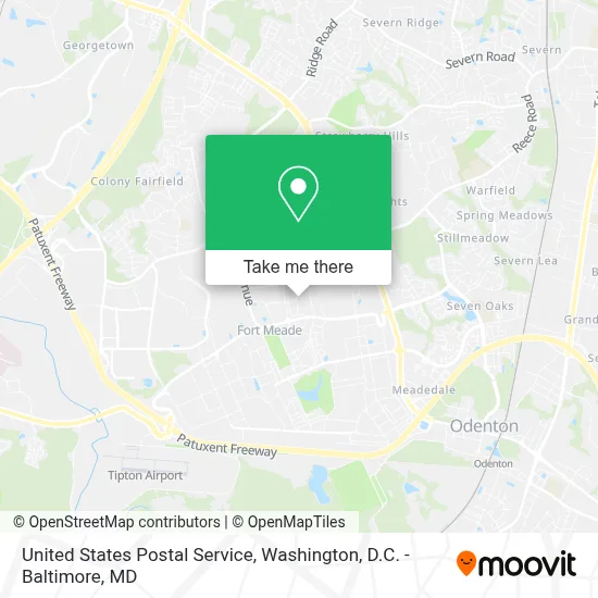 United States Postal Service map