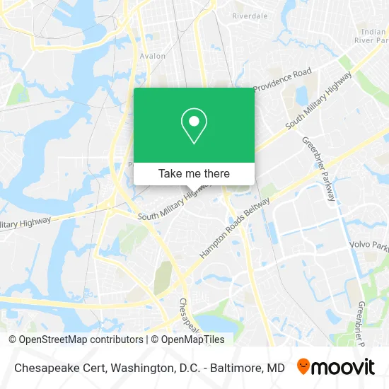 Chesapeake Cert map