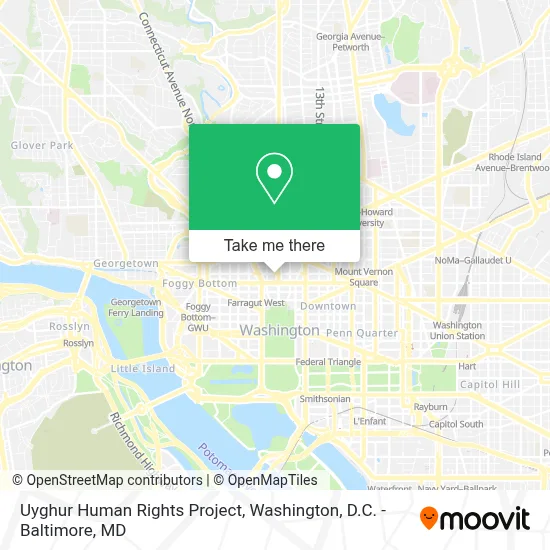 Uyghur Human Rights Project map