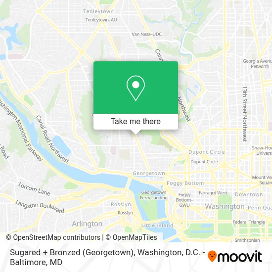 Sugared + Bronzed (Georgetown) map