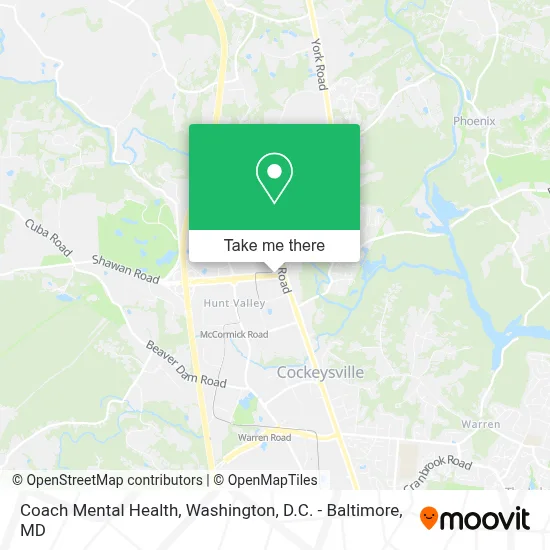 Coach Mental Health map