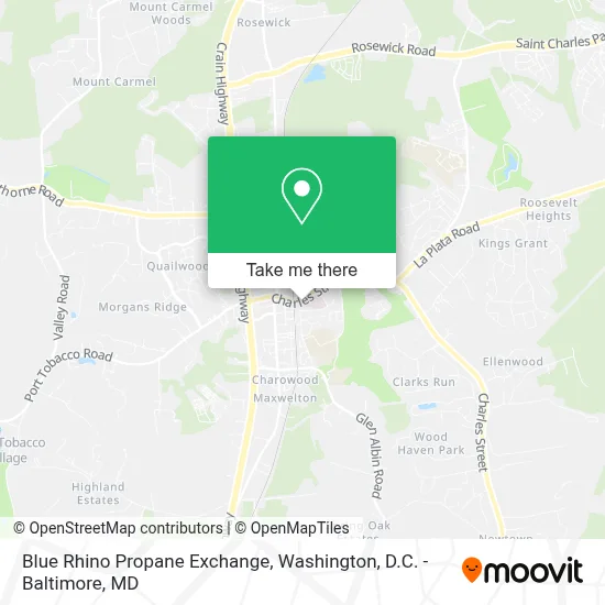 Blue Rhino Propane Exchange map