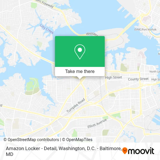 Amazon Locker - Detail map