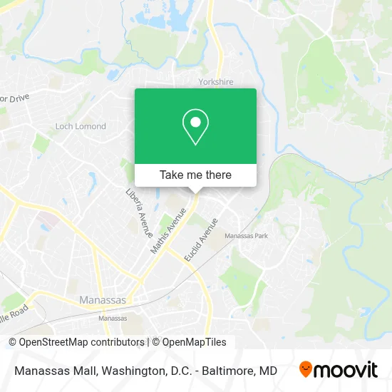 Manassas Mall map