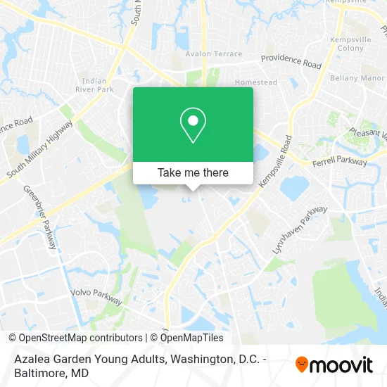 Azalea Garden Young Adults map