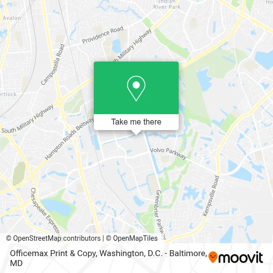 Officemax Print & Copy map