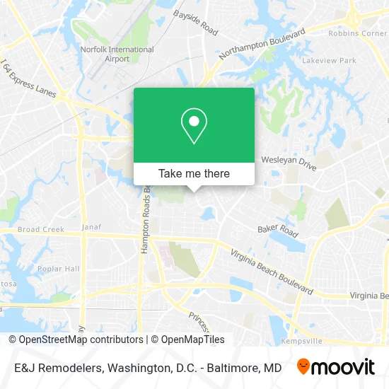 E&J Remodelers map
