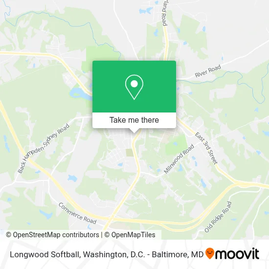 Longwood Softball map
