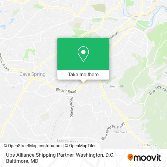 Ups Alliance Shipping Partner map