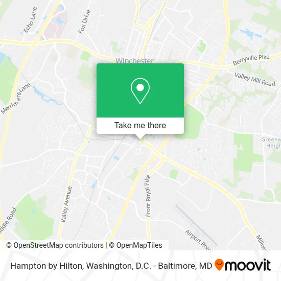 Hampton by Hilton map