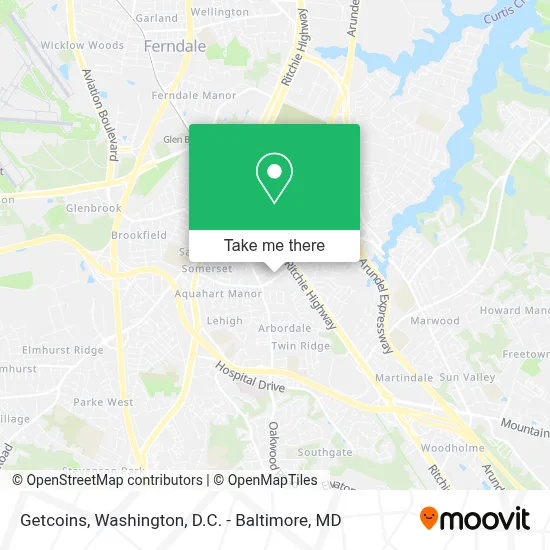 Getcoins map