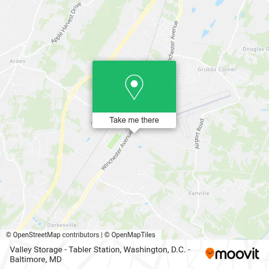 Valley Storage - Tabler Station map
