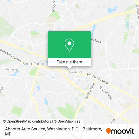 Abbotts Auto Service map