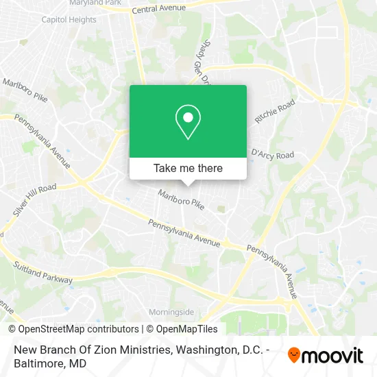 New Branch Of Zion Ministries map