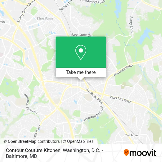 Contour Couture Kitchen map