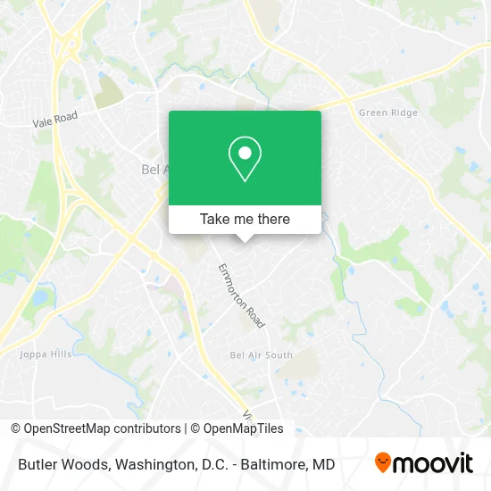 Butler Woods map
