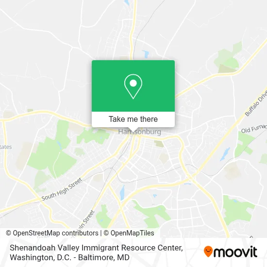 Shenandoah Valley Immigrant Resource Center map