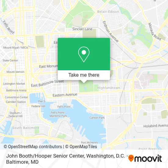 John Booth / Hooper Senior Center map