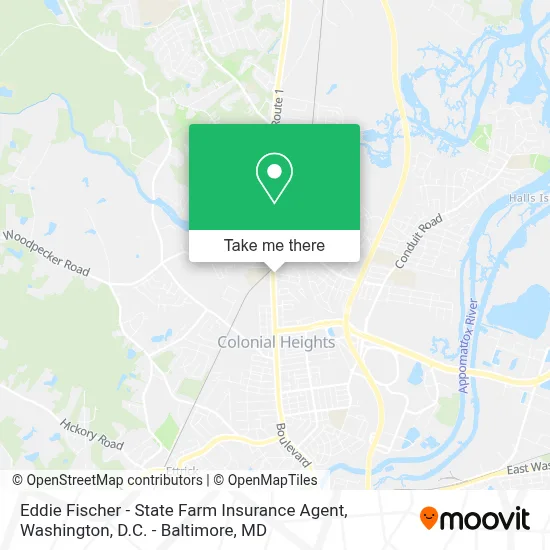 Eddie Fischer - State Farm Insurance Agent map