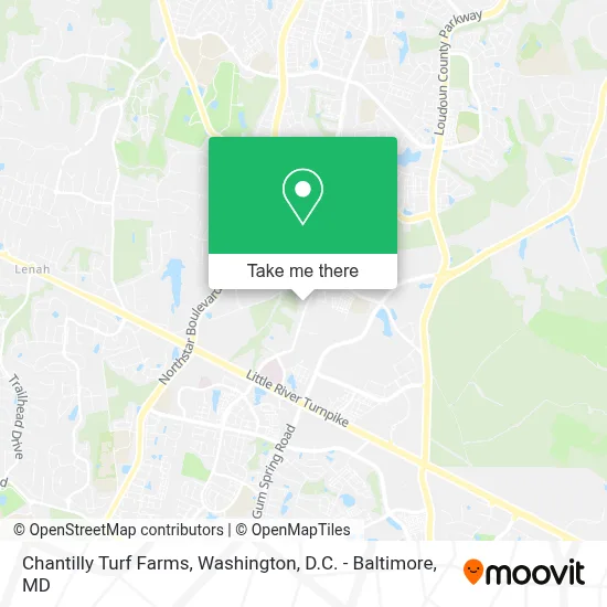 Chantilly Turf Farms map