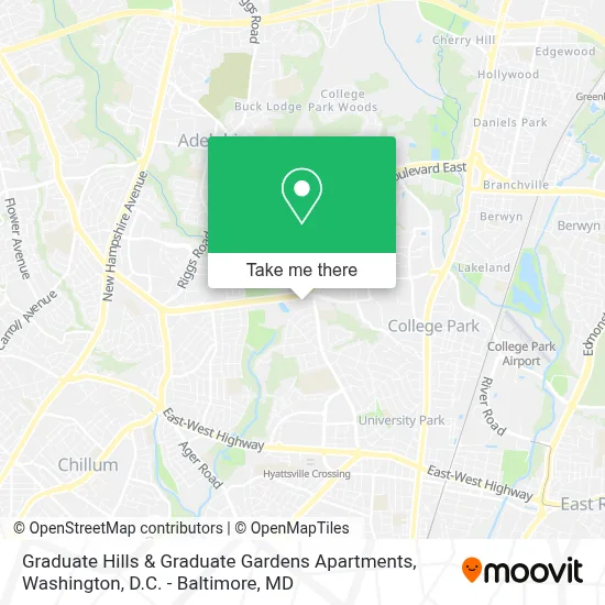Graduate Hills & Graduate Gardens Apartments map