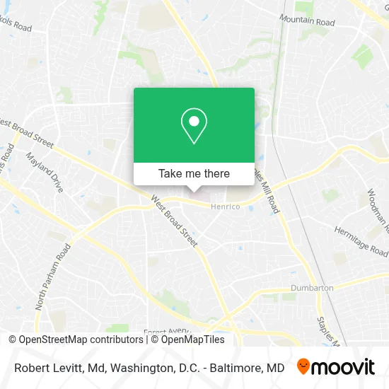 Robert Levitt, Md map