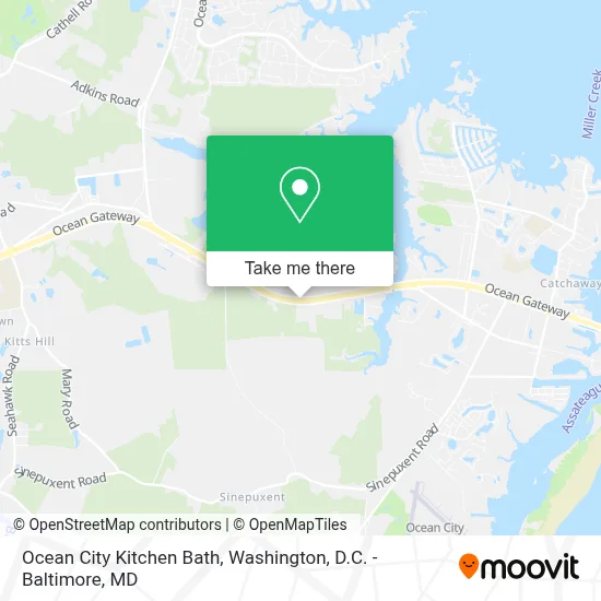 Ocean City Kitchen Bath map