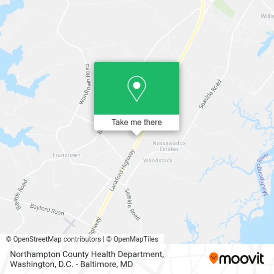 Northampton County Health Department map