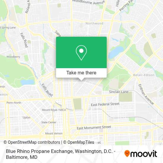 Blue Rhino Propane Exchange map