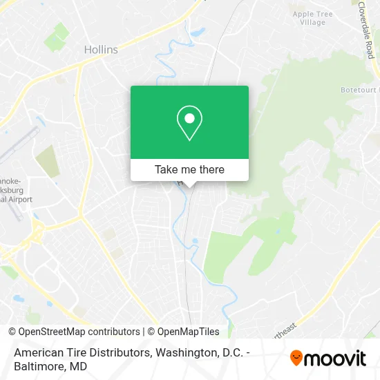 American Tire Distributors map