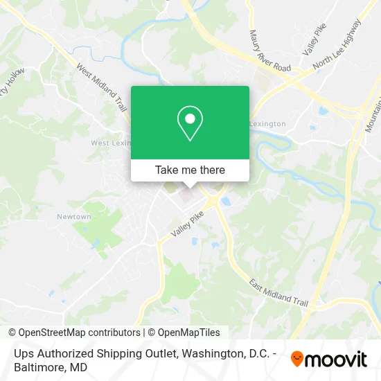 Ups Authorized Shipping Outlet map