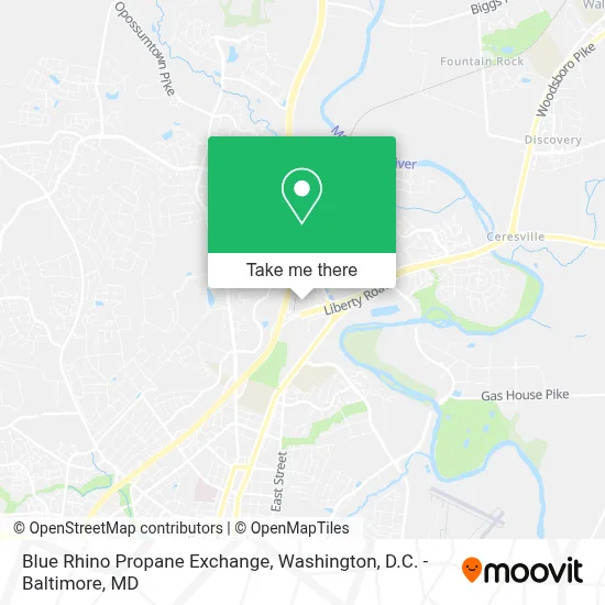 Blue Rhino Propane Exchange map