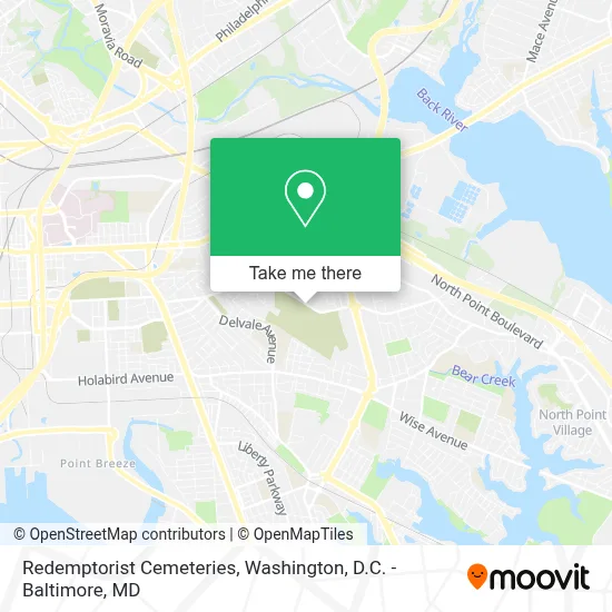 Redemptorist Cemeteries map