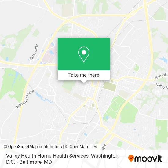 Valley Health Home Health Services map