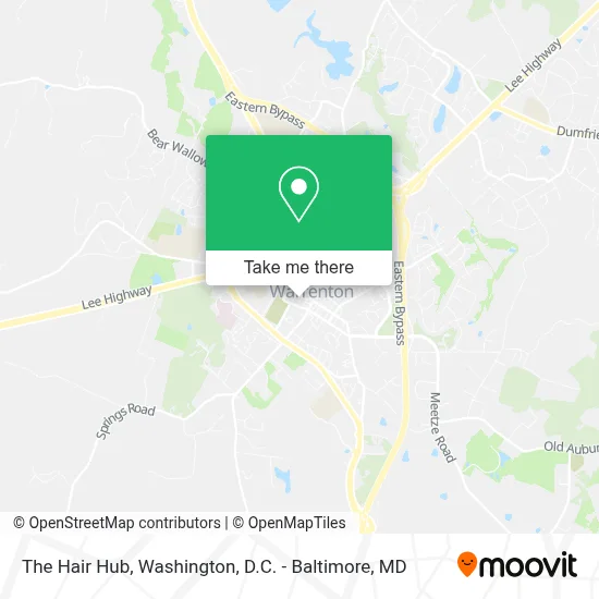 The Hair Hub map