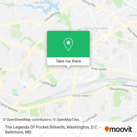 The Legends Of Pocket Billiards map