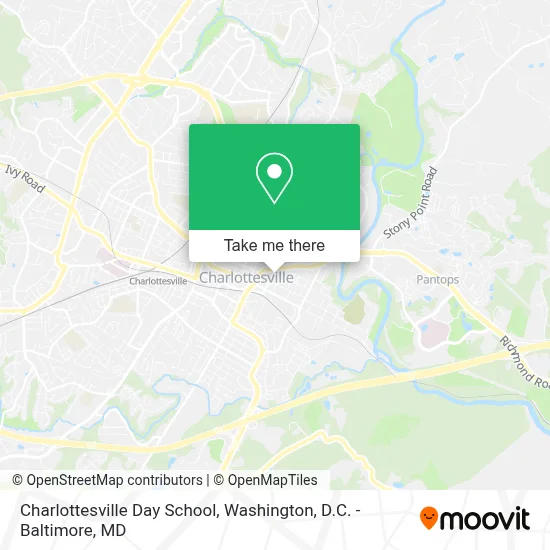 Charlottesville Day School map